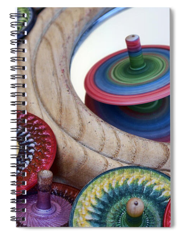 Toys Spiral Notebook featuring the photograph Tops by Nikolyn McDonald
