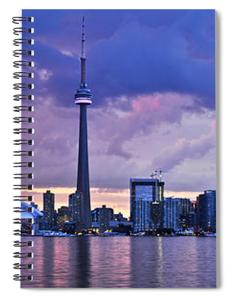 Toronto Spiral Notebook featuring the photograph Toronto skyline 1 by Elena Elisseeva
