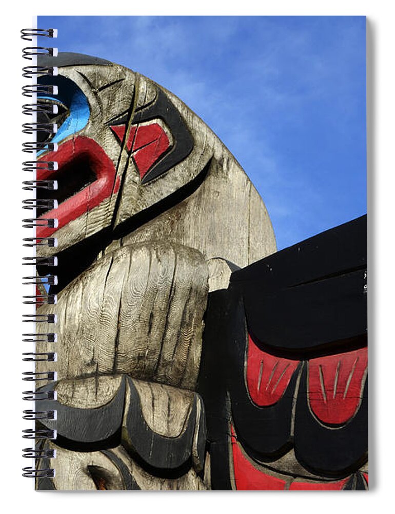 Totem Pole Spiral Notebook featuring the photograph Totem Pole 2 by Bob Christopher