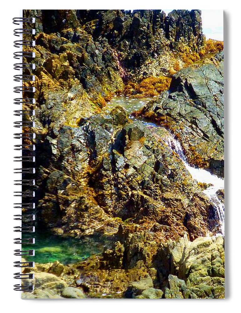 Rock Spiral Notebook featuring the photograph Touchstone by Barbie Corbett-Newmin