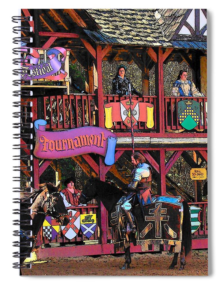 Fine Art Spiral Notebook featuring the photograph Tournament by Rodney Lee Williams