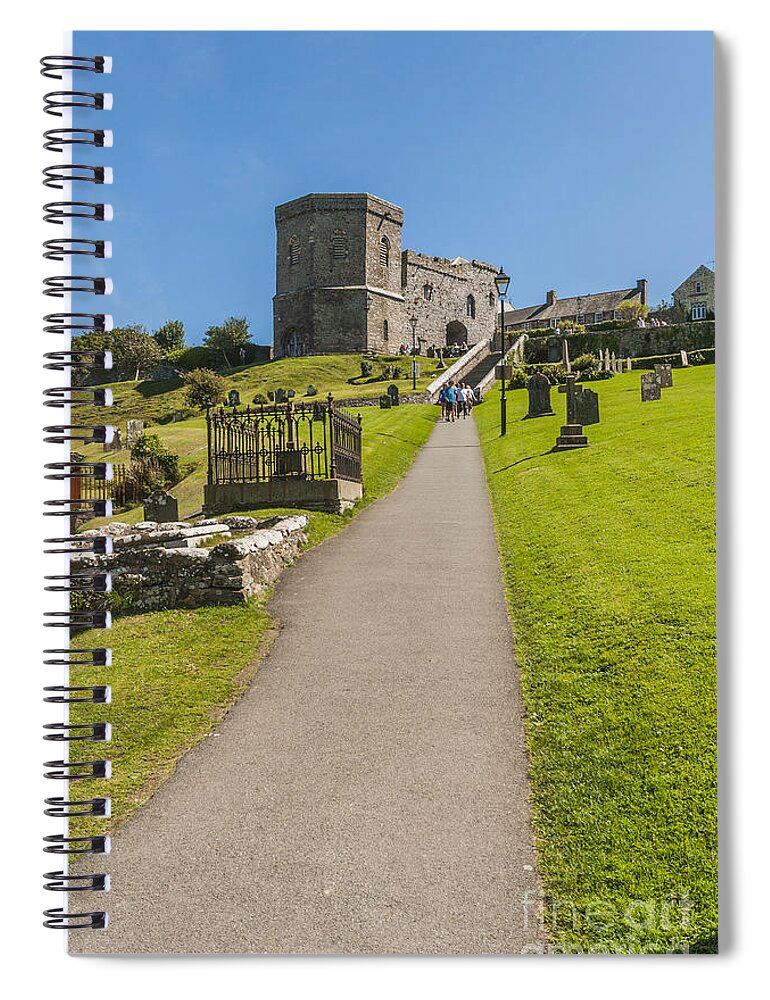 Tower Gatehouse Spiral Notebook featuring the photograph Tower Gatehouse and Bell Tower by Steve Purnell