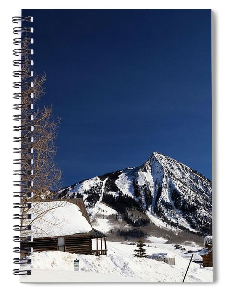 Crested Butte Spiral Notebook featuring the photograph Towering Above Crested Butte by Adam Jewell