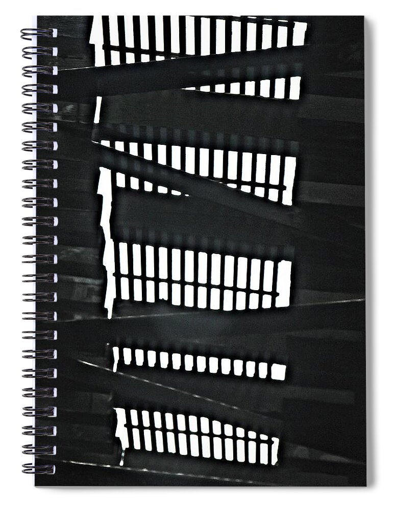 Track Spiral Notebook featuring the photograph Track Work by Sarah Loft