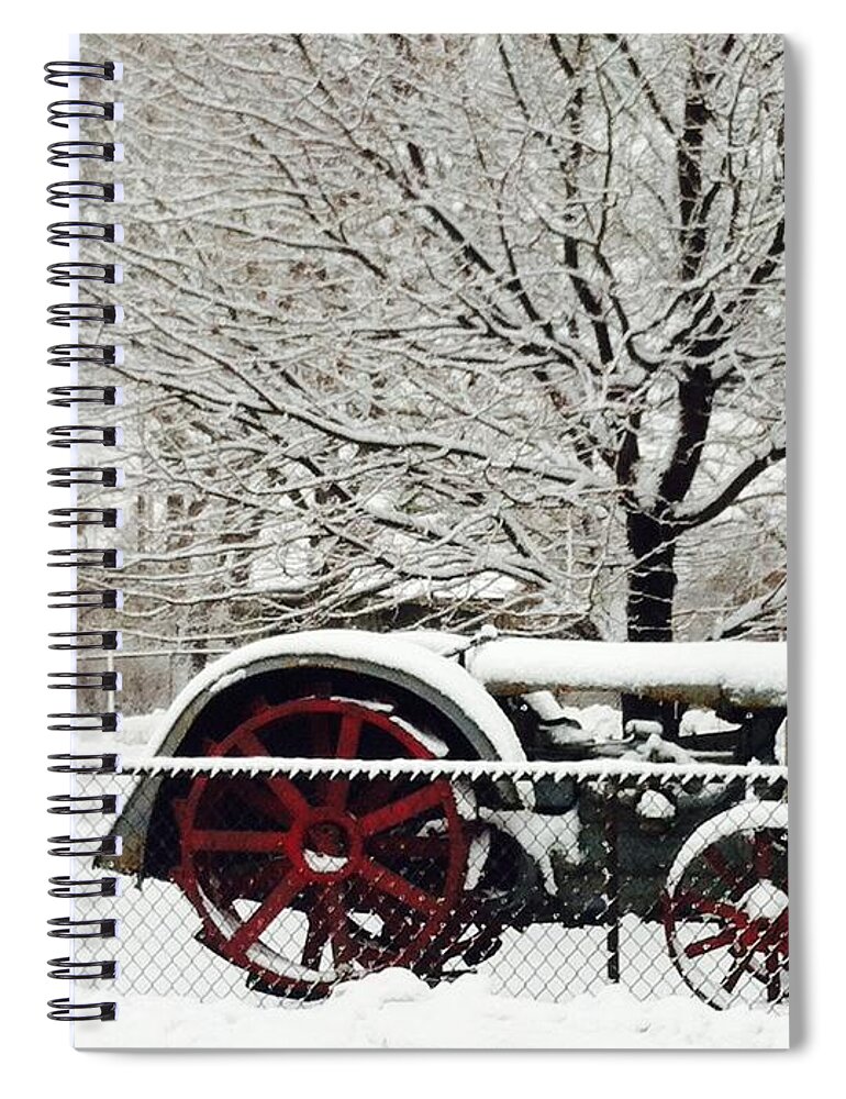 Tractor Spiral Notebook featuring the photograph Tractor by Michael Krek