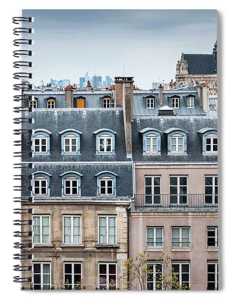 Built Structure Spiral Notebook featuring the photograph Traditional Buildings In Paris by Mmac72