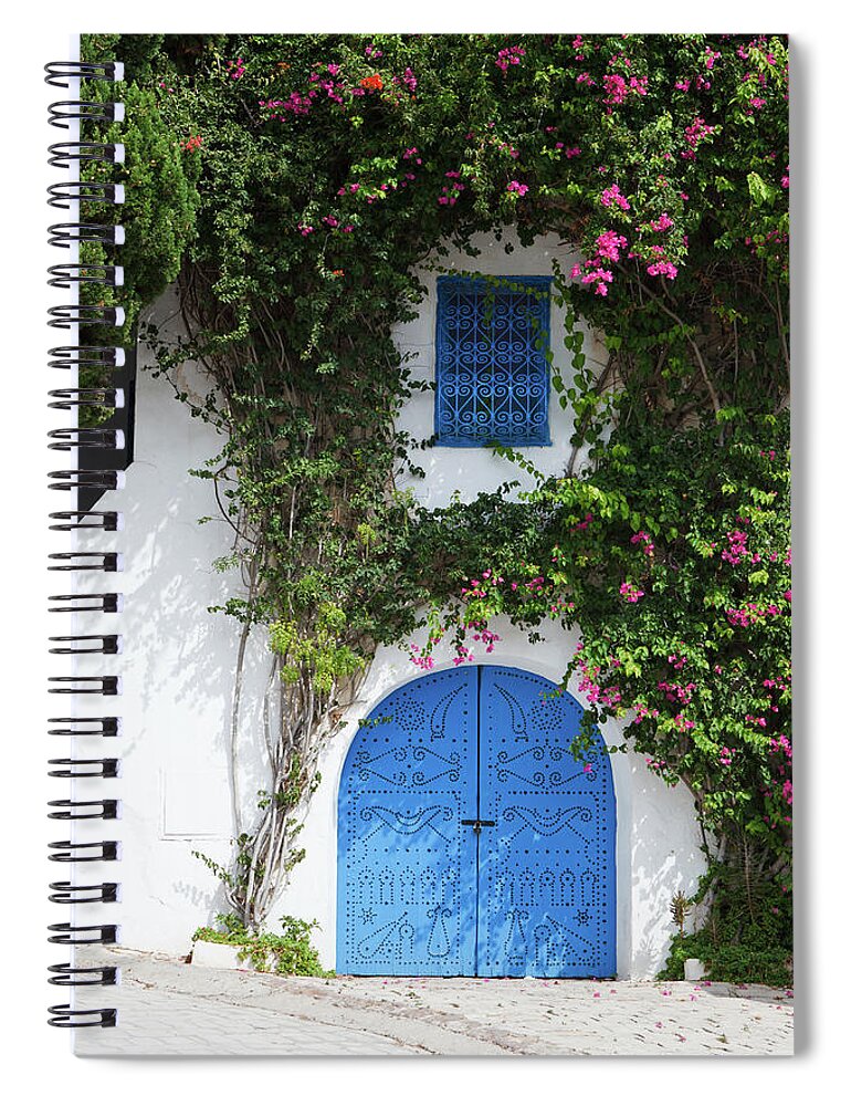 Tunisia Spiral Notebook featuring the photograph Traditional House In Tunisia by Dzika mrowka