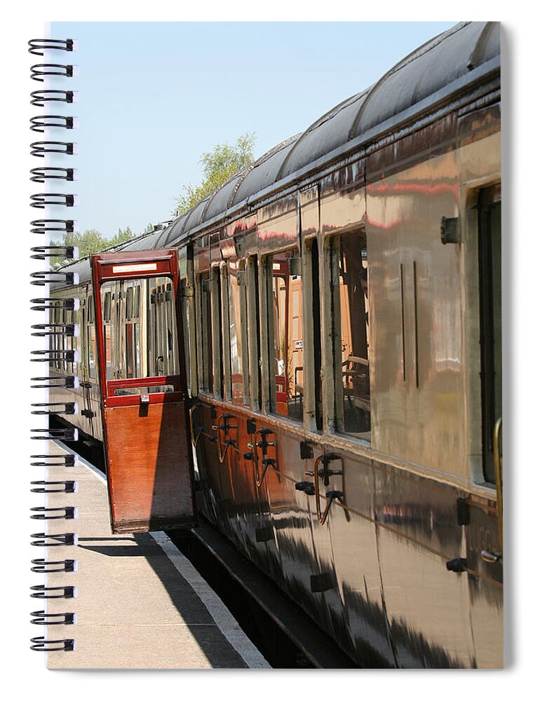 Train Spiral Notebook featuring the photograph Train Transport by Sue Leonard