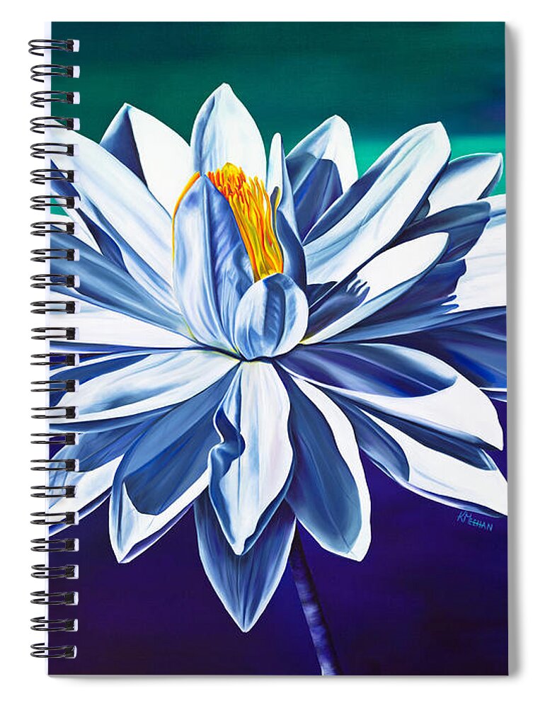 30x40 Spiral Notebook featuring the painting Tranquility by Kerri Meehan