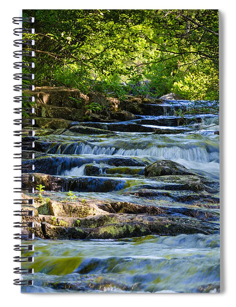 Duckbrook Creek Spiral Notebook featuring the photograph Duck Brook Creek by Tamara Becker