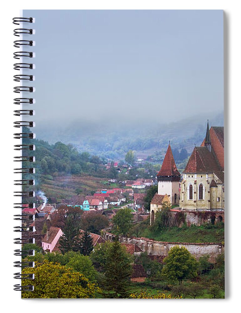 Architecture Spiral Notebook featuring the photograph Transylvania by Mircea Costina Photography