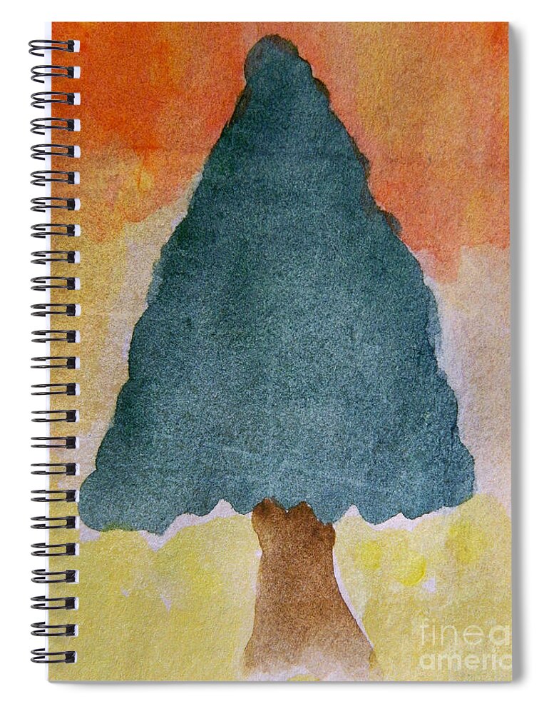 Watercolor Spiral Notebook featuring the photograph Tree of life by Andrea Anderegg