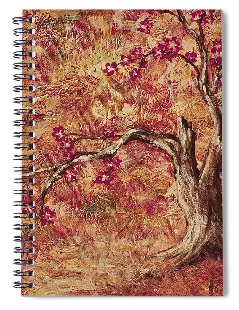 Landscape Spiral Notebook featuring the painting Tree Of Life by Darice Machel McGuire