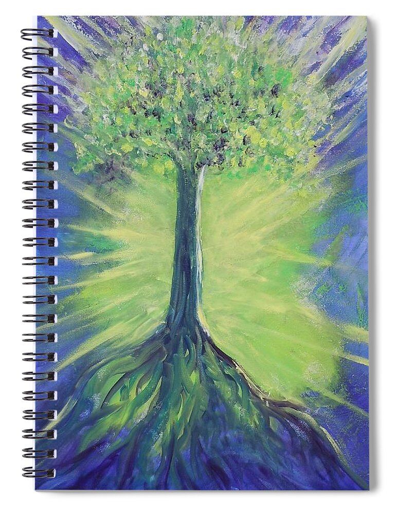 Tree Of Life Spiral Notebook featuring the painting Tree of LIfe by Deb Brown Maher
