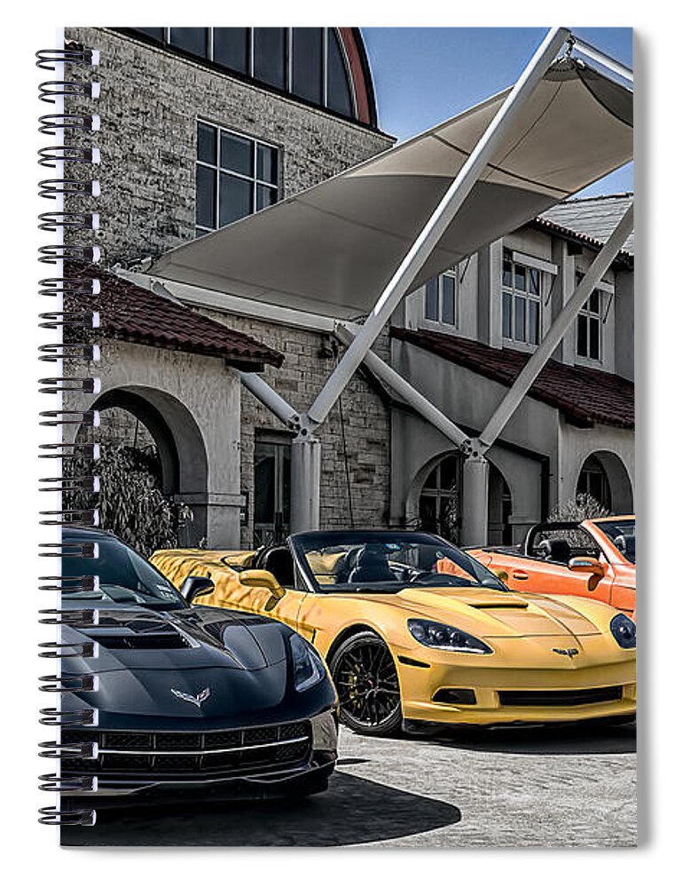 Chevrolet Spiral Notebook featuring the digital art Triple Threat by Douglas Pittman