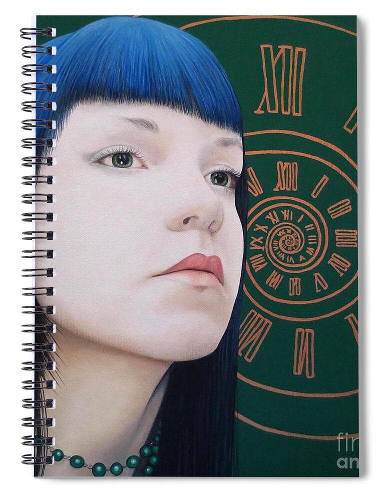 True Beauty Spiral Notebook featuring the painting True Beauty by Malinda Prud'homme