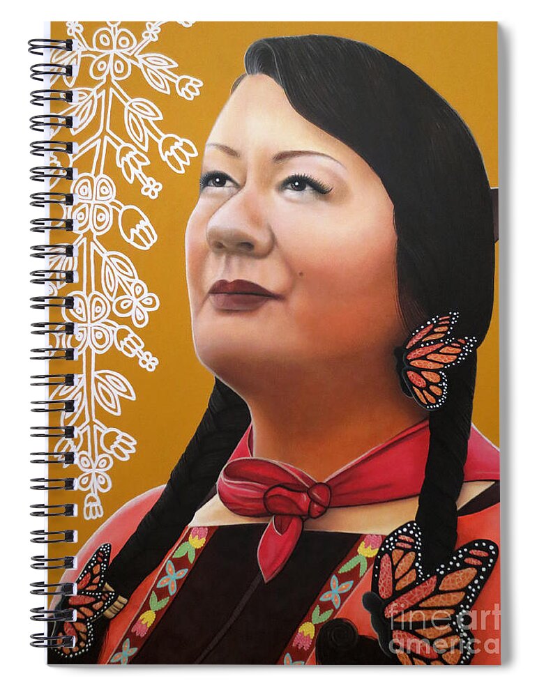 True Beauty Spiral Notebook featuring the painting True Beauty #1 by Malinda Prud'homme