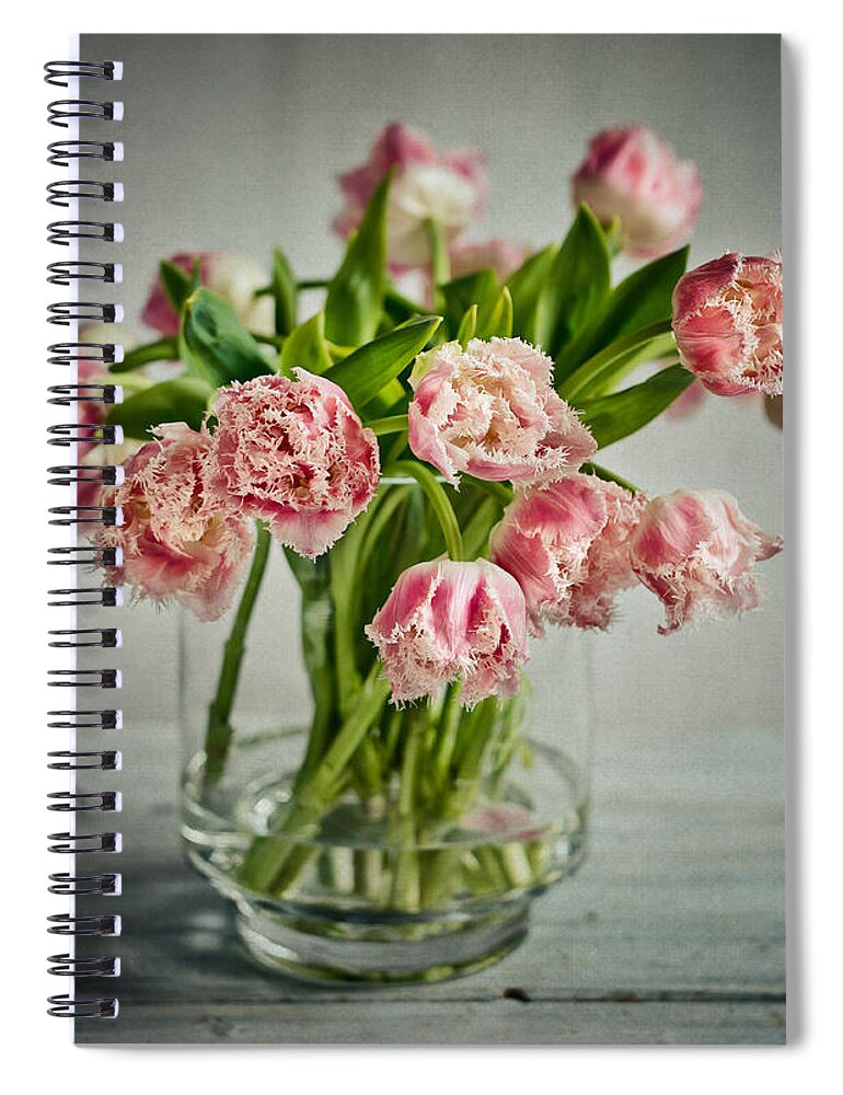 Tulip Spiral Notebook featuring the photograph Tulip Still Life by Nailia Schwarz