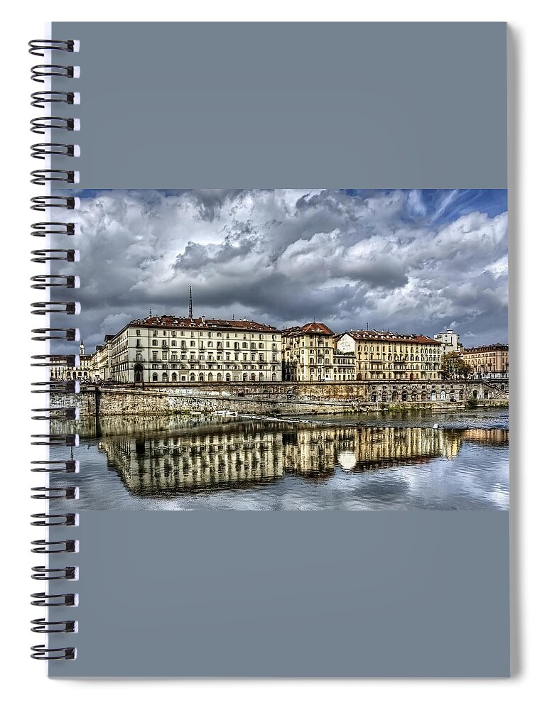 Turin Spiral Notebook featuring the photograph Turin Italy by Carol Japp