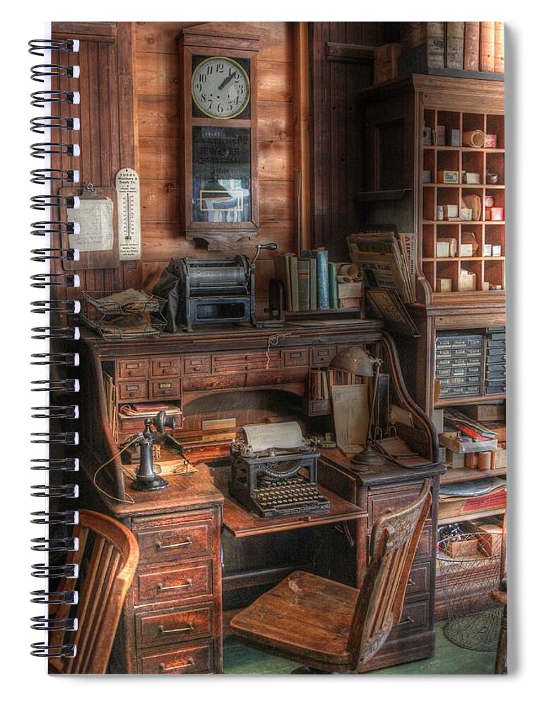 Old Spiral Notebook featuring the photograph Turning Back the Hands of Time by J Laughlin
