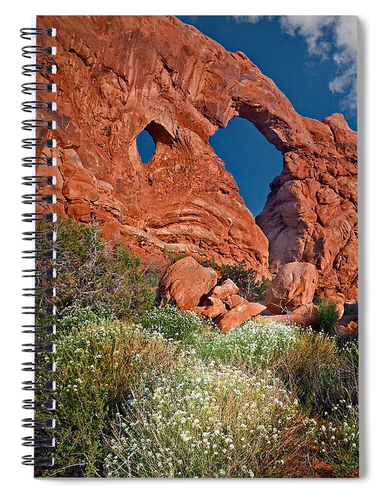 Arches National Park Spiral Notebook featuring the photograph Turret Arch by Susan Candelario
