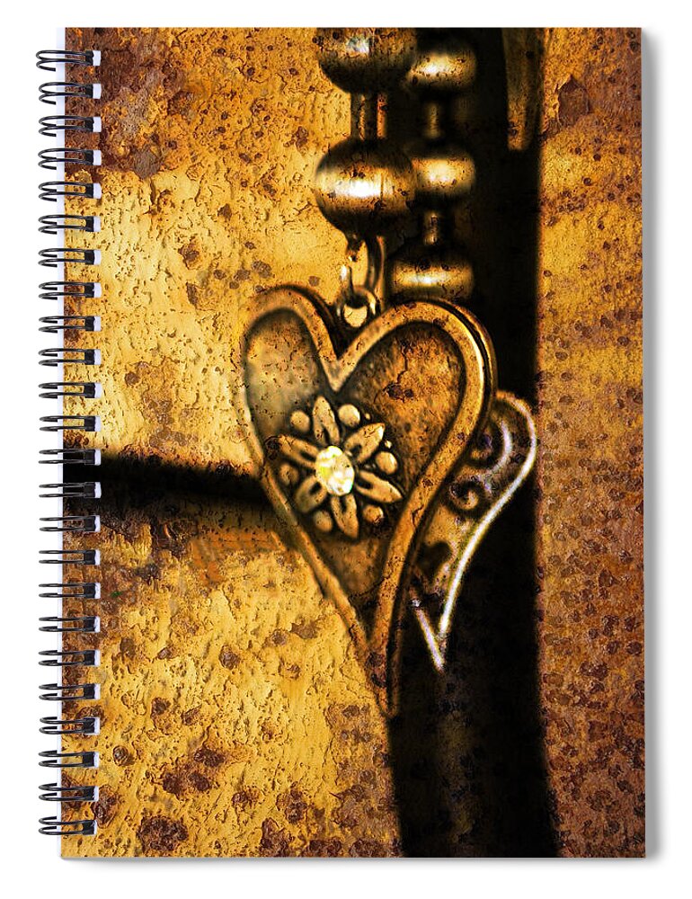 Jewelry Spiral Notebook featuring the photograph Two Hearts Together by Randi Grace Nilsberg