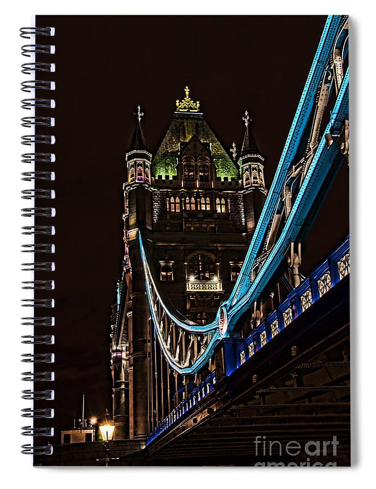 London Tower Bridge Spiral Notebook featuring the photograph Under Tower Bridge by Steev Stamford
