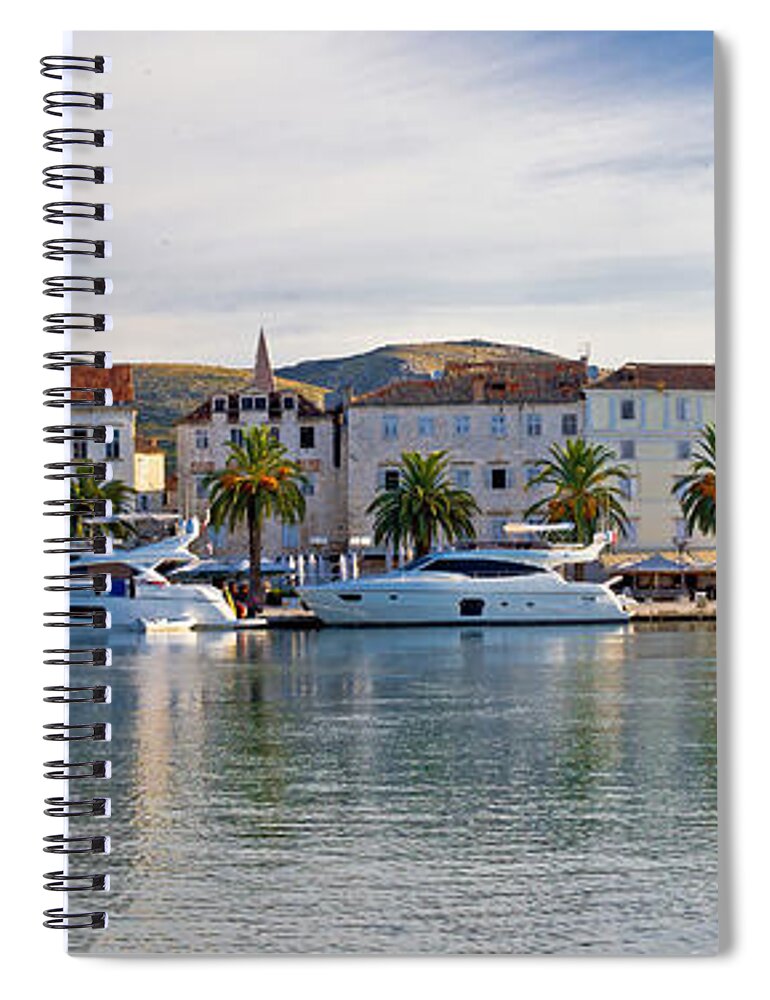Croatia Spiral Notebook featuring the photograph UNESCO town of Trogit view by Brch Photography