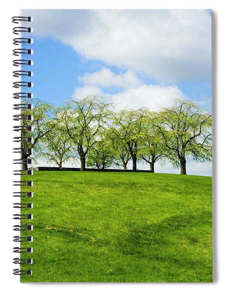 Sweden Spiral Notebook featuring the photograph Unesco World Heritage, Woodland Cemetery by Photomick