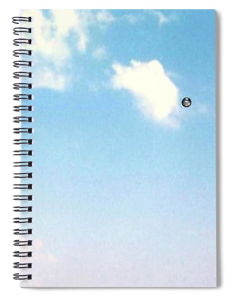Sphere Spiral Notebook featuring the digital art Unidentified by Stacy C Bottoms