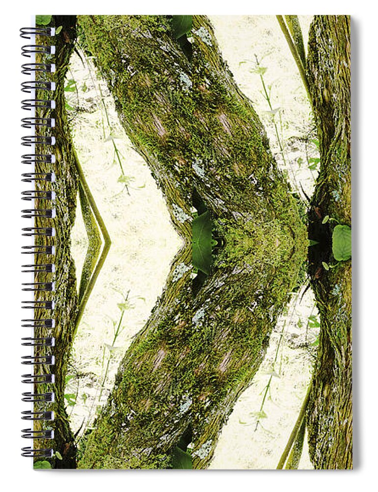 Kaleidoscopic Spiral Notebook featuring the photograph Unnatural 45 by Giovanni Cafagna