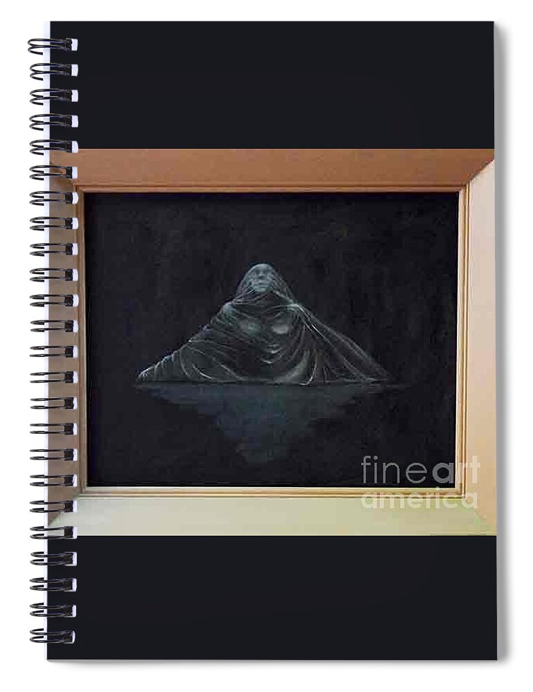 Surrealism Spiral Notebook featuring the painting Untitled 11 by Fei A
