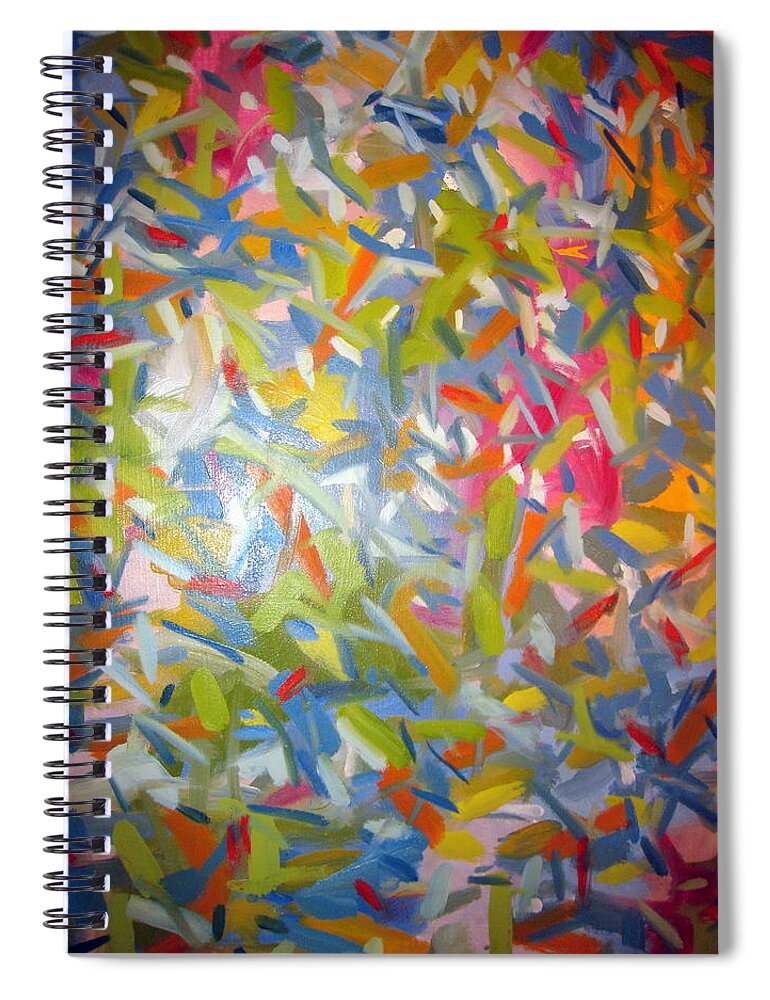 Landscape Spiral Notebook featuring the painting Untitled #21 by Steven Miller