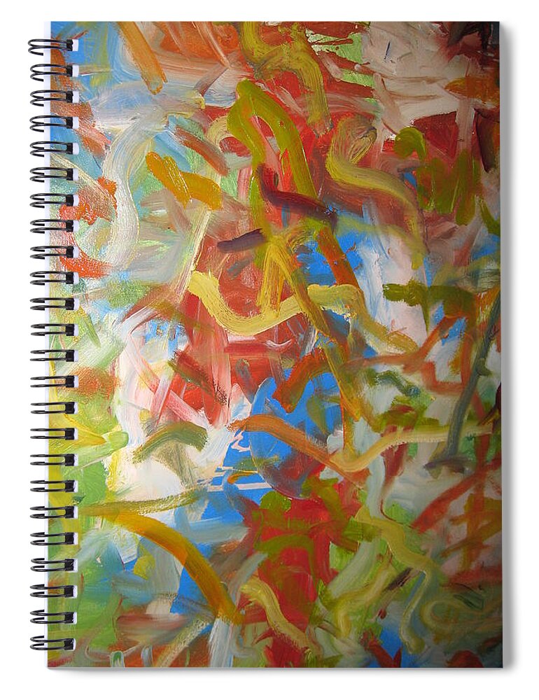 Nature Spiral Notebook featuring the painting Untitled #6 by Steven Miller