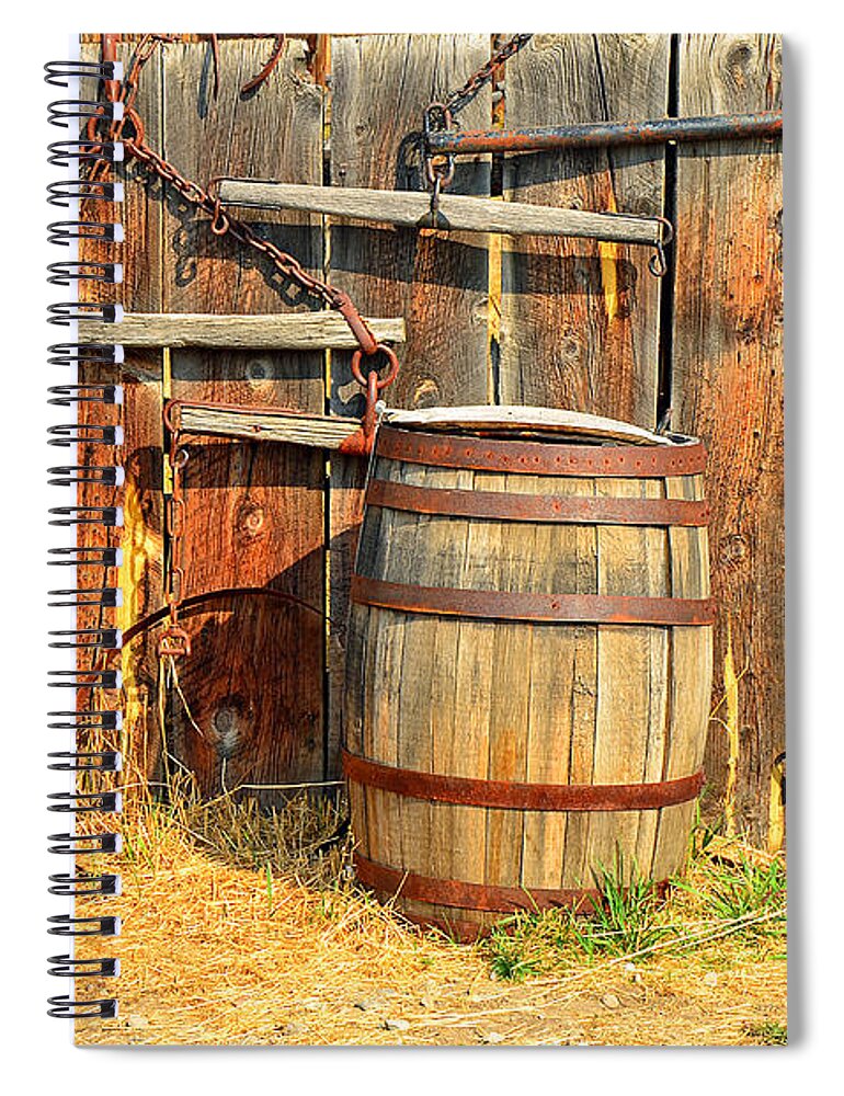 Abstract Spiral Notebook featuring the photograph Up Against It by Lauren Leigh Hunter Fine Art Photography