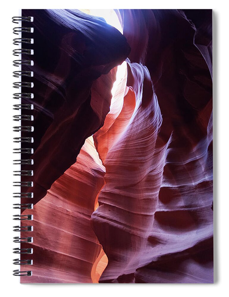 Tranquility Spiral Notebook featuring the photograph Upper Antelope Canyon, Page, Arizona by Tuan Tran