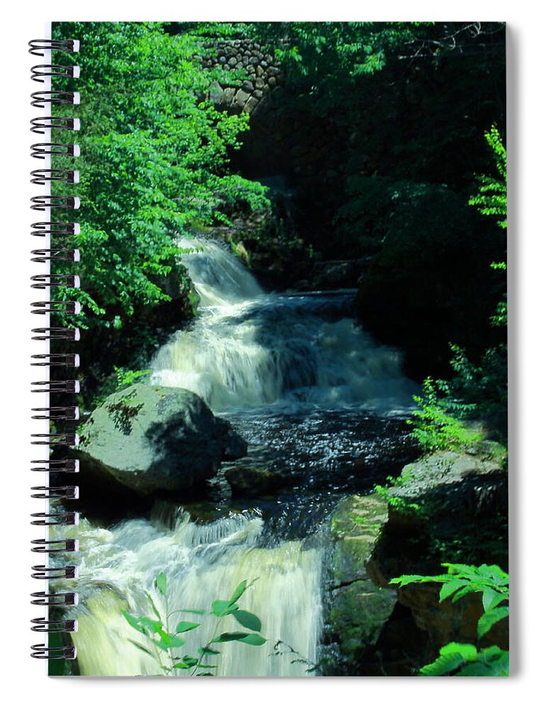 Doane's Falls Spiral Notebook featuring the photograph Upper Doane's Falls by Jeff Heimlich