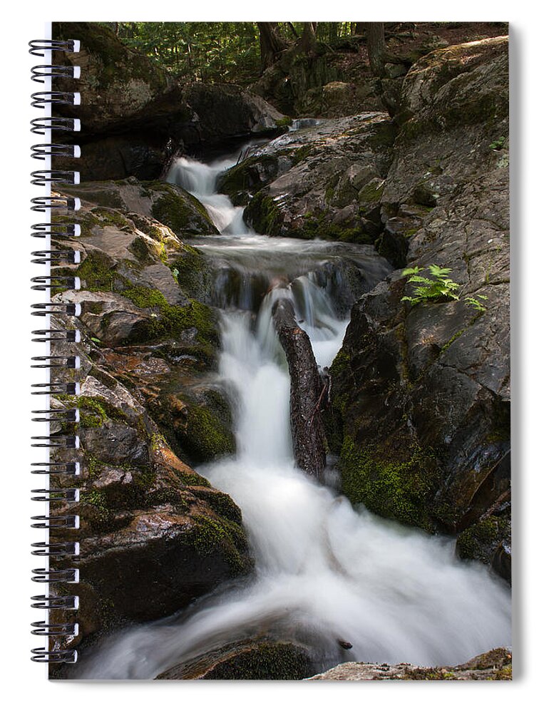 Waterfall Spiral Notebook featuring the photograph Upper Pup Creek Falls by Paul Rebmann