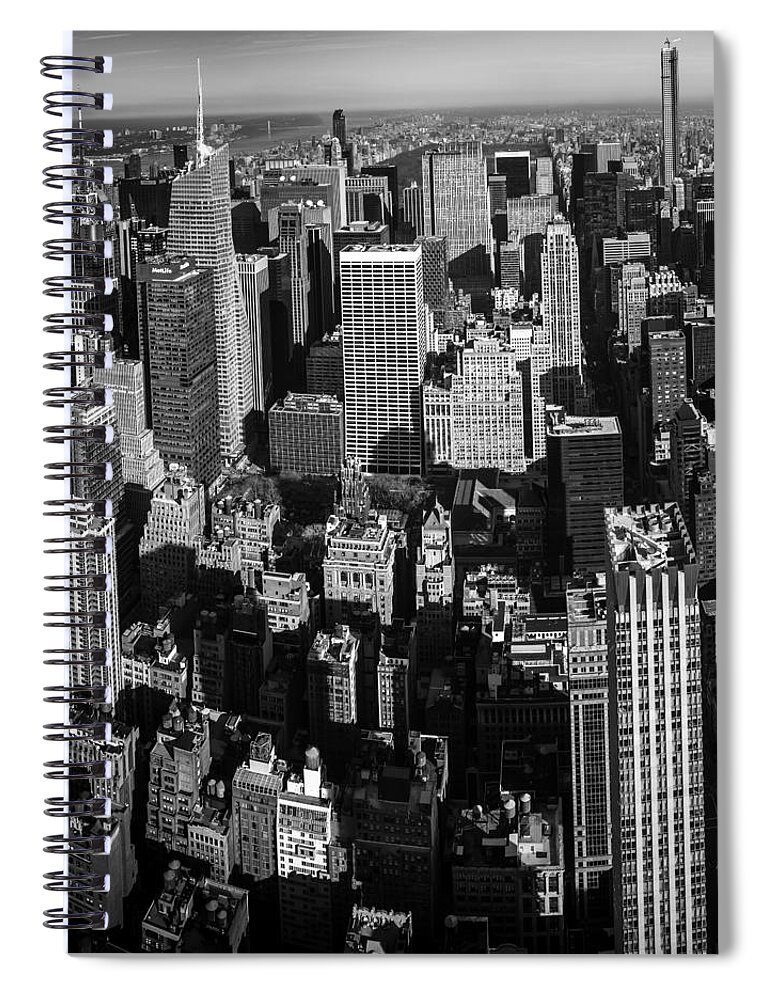Manhattan Spiral Notebook featuring the photograph Uptown Manhattan Triptych Left by David Morefield