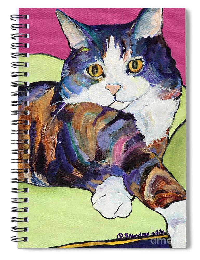 Pat Saunders-white Canvas Prints Spiral Notebook featuring the painting Ursula by Pat Saunders-White