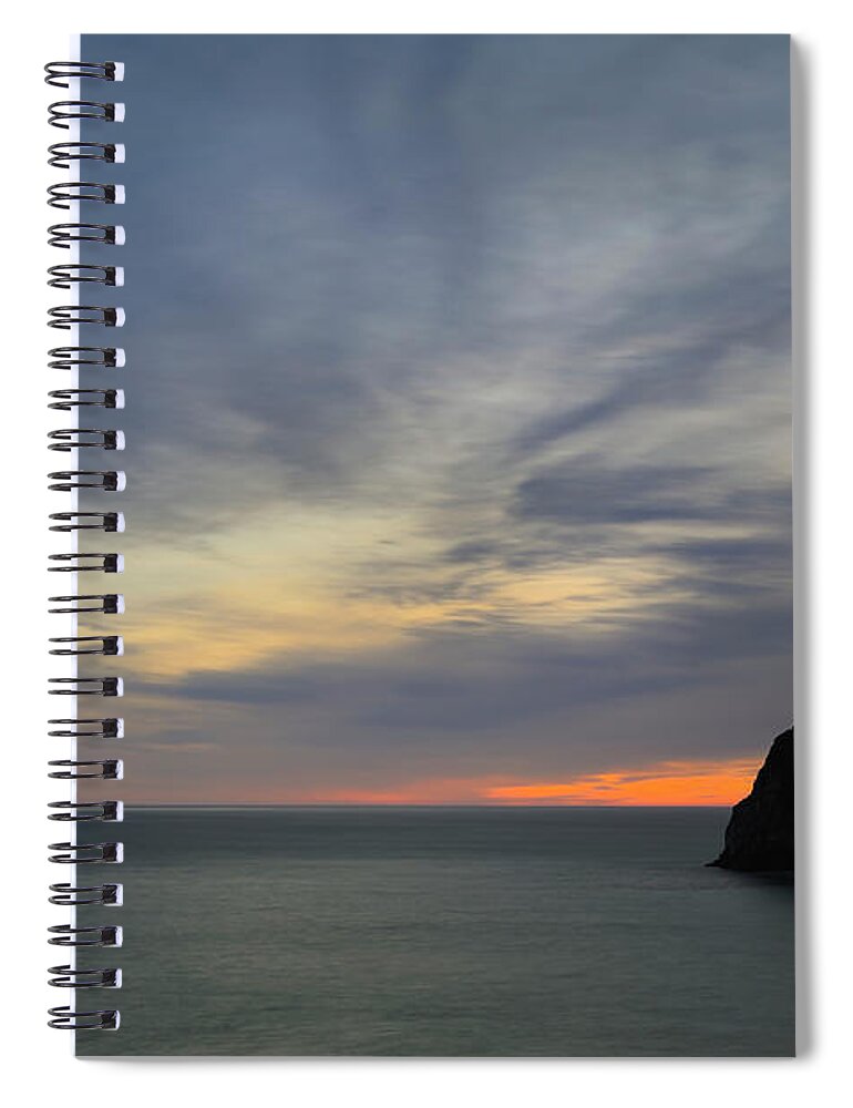 Scenics Spiral Notebook featuring the photograph Usa, Oregon, Lincoln County, Haystack by Gary Weathers