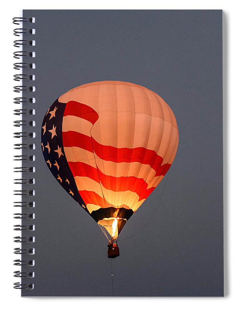 Albuquerque Spiral Notebook featuring the photograph USA proud by John Johnson