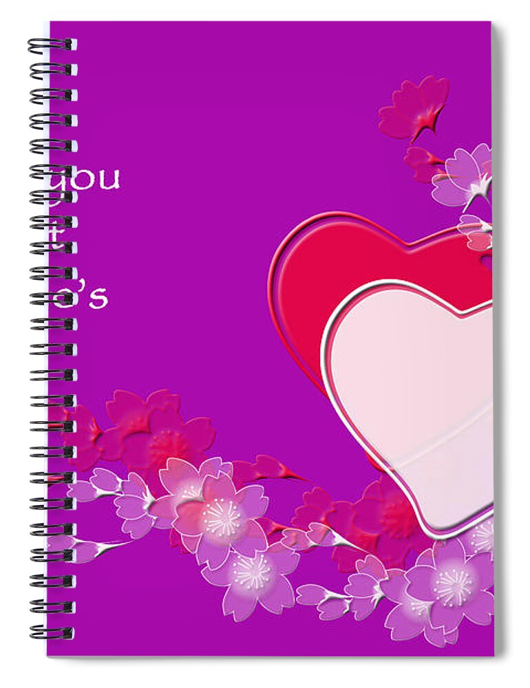 Valentine's_day Spiral Notebook featuring the photograph Valentine by Randi Grace Nilsberg