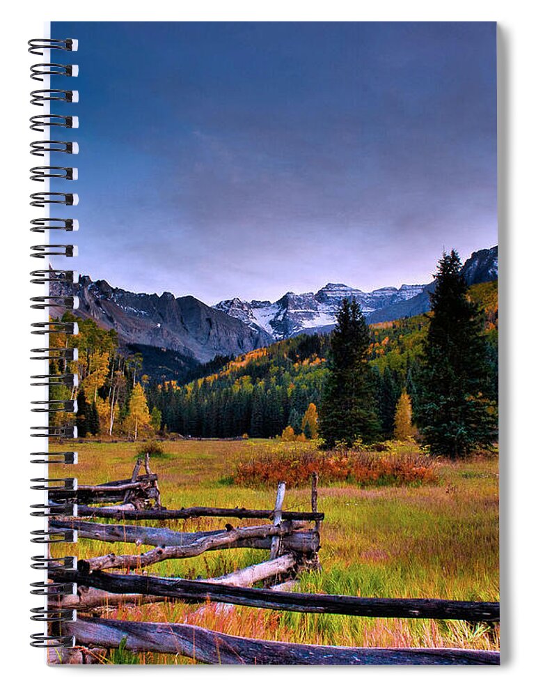 Landscape Spiral Notebook featuring the photograph Valley of Mt Sneffels by Steven Reed