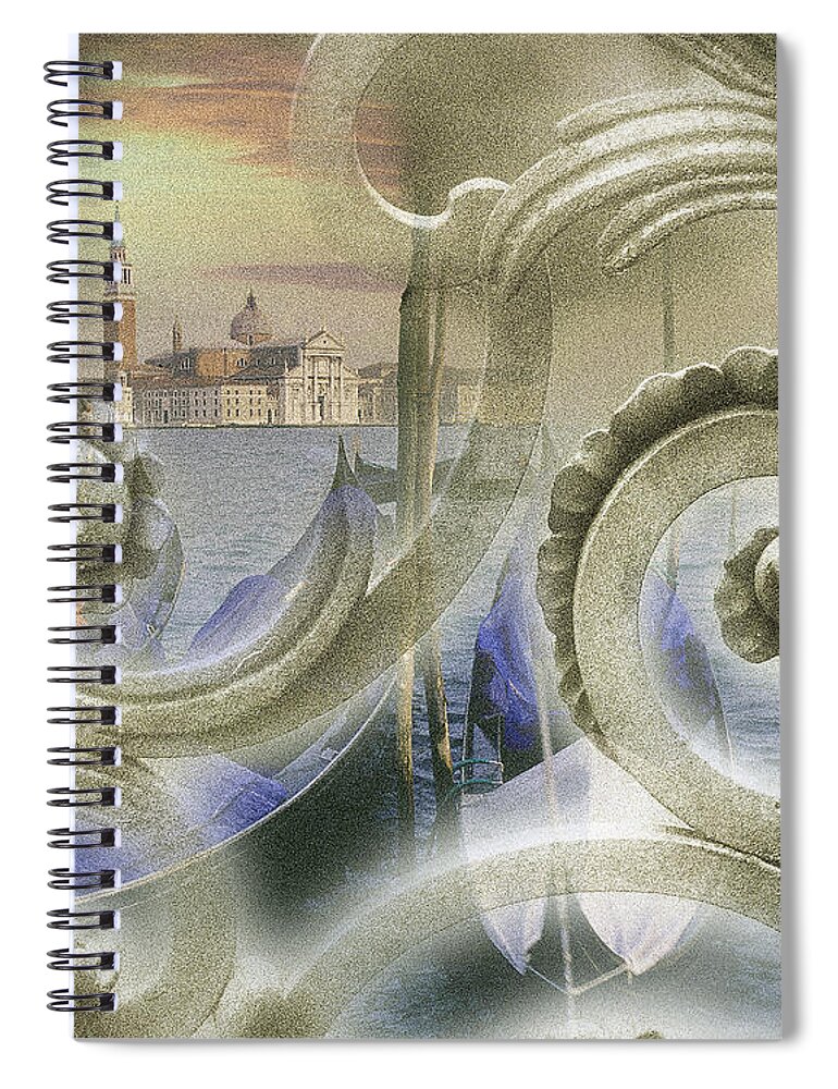 Europe Spiral Notebook featuring the photograph Venezia Bella by Edmund Nagele FRPS