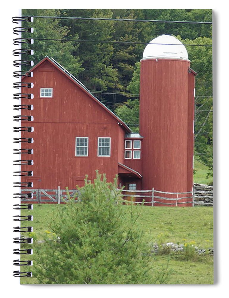 Farm Spiral Notebook featuring the photograph Vermont Farm by Catherine Gagne