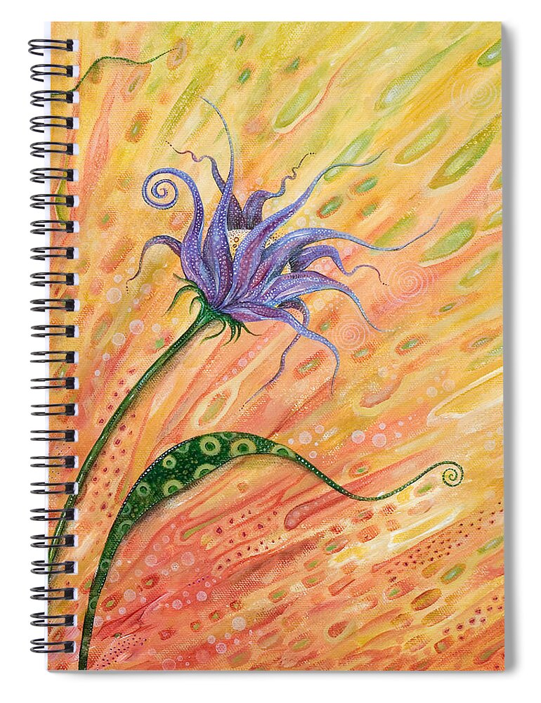 Floral Spiral Notebook featuring the painting Verve by Tanielle Childers