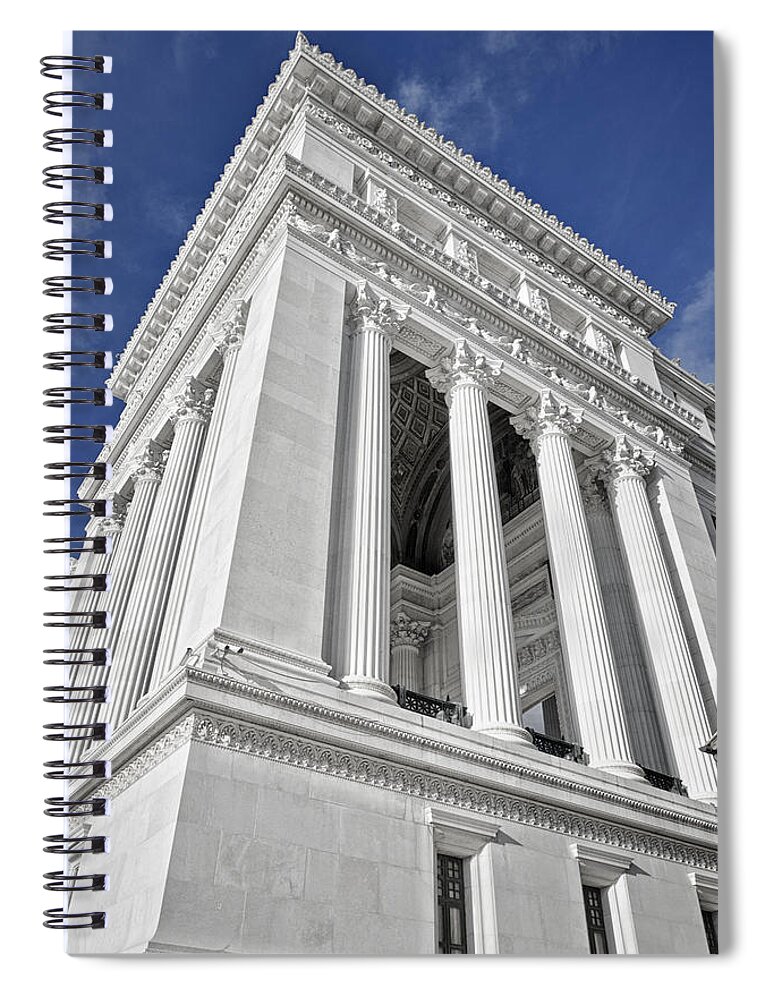 Architecture Spiral Notebook featuring the photograph Victor Emmanuel Monument by Joan Carroll