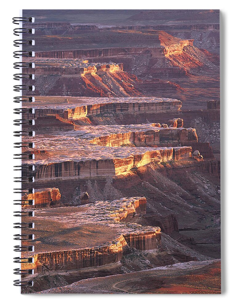 Feb0514 Spiral Notebook featuring the photograph View From Grandview Point Canyonlands by Tim Fitzharris