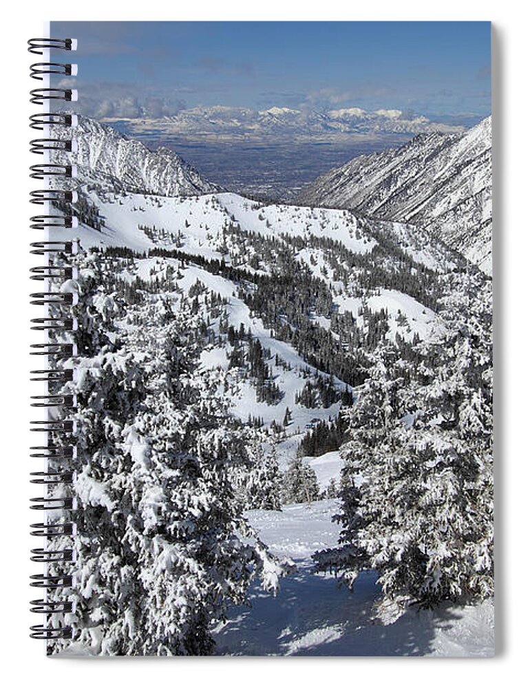 Landscape Spiral Notebook featuring the photograph View from Hidden Peak by Brett Pelletier